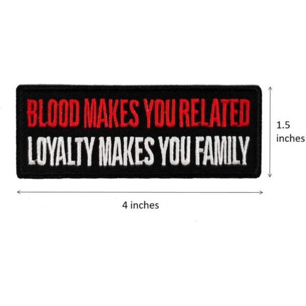 Blood Makes You Related Juego de parches bordados para_2