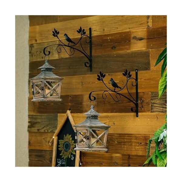 Nuptio Faroles de madera decorativos para velas de 10.6