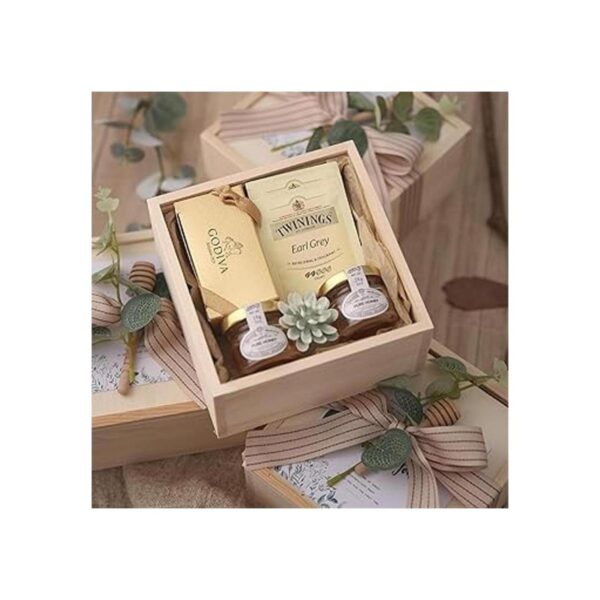 Caja de madera rústica caja de madera pequeña 4 piezas_3