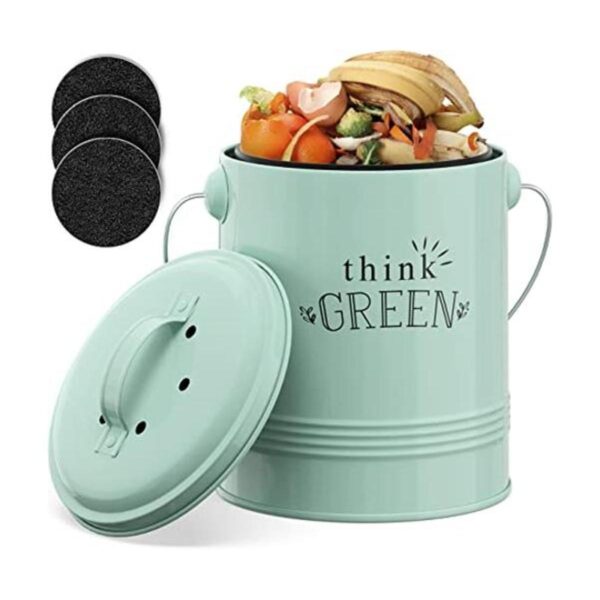 Barnyard Designs Contenedor de compostaje de cocina para