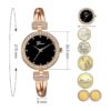 Clastyle Elegante juego de reloj y pulsera para mujer de_3
