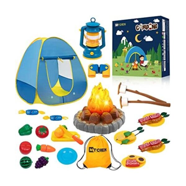 MITCIEN Tienda de campaña para niños y niñas con fogata_1