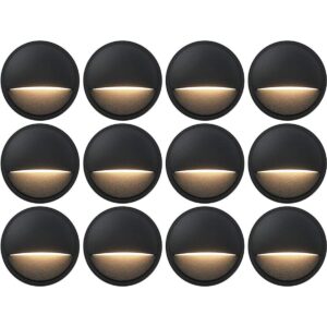 GKOLED Paquete de 12 luces LED de bajo voltaje luces de_1