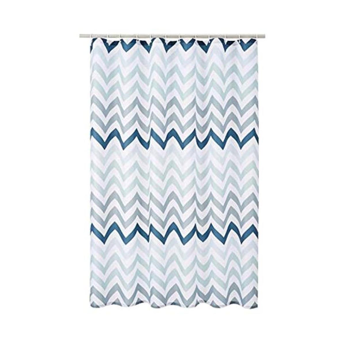 Cortina de ducha con ganchos 72 x 72 pulgadas