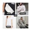 Chaqueta de aluminio de 26.0 in con cremallera blanca de_5