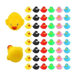 LUTER 48 juguetes de baño de goma para niños flotadores y_1