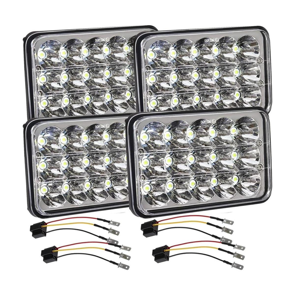 Faros LED aprobados por puntos de 4 x 6 pulgadas