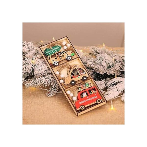 Fayoo Juego de adornos de madera para árbol de Navidad