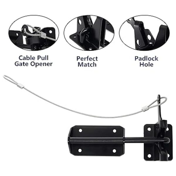 Pestillo de puerta automático resistente para vallas de