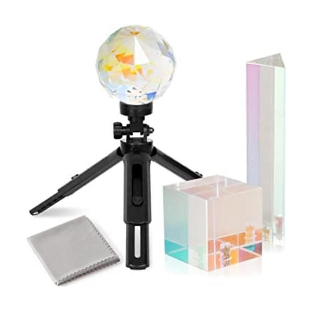 Meking 3 piezas de prisma de cristal para fotografía con