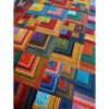 Paquete de 50 cuadrados de tela de algodón multicolor de 8