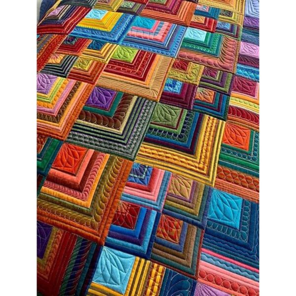 Paquete de 50 cuadrados de tela de algodón multicolor de 8