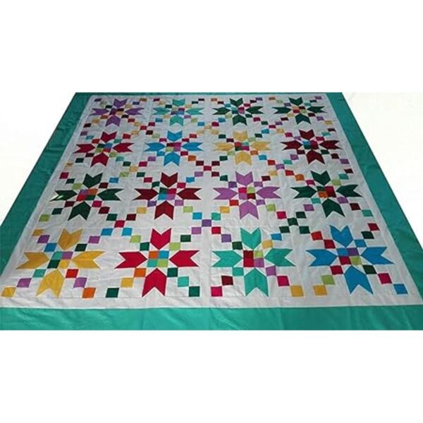 Paquete de 50 cuadrados de tela de algodón multicolor de 8