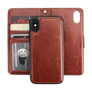Bocasal Funda tipo cartera para iPhone Xs para iPhone X_1