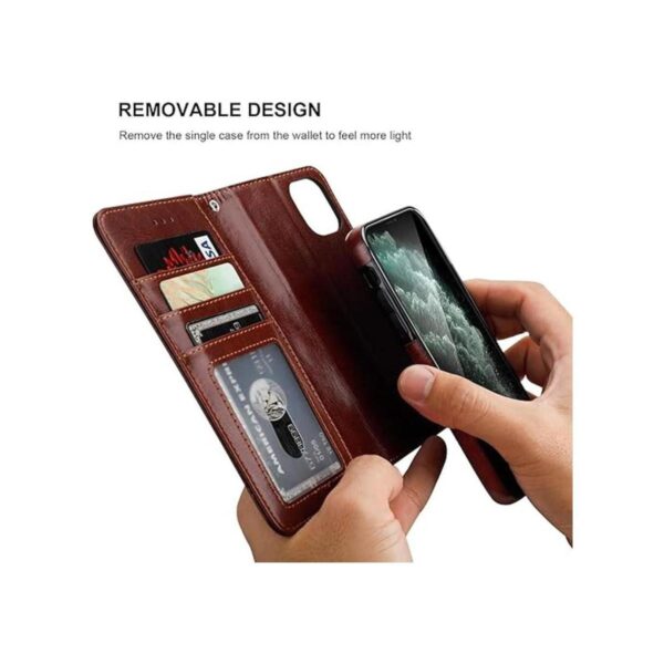 Bocasal Funda tipo cartera para iPhone 11 con tarjetero de_4