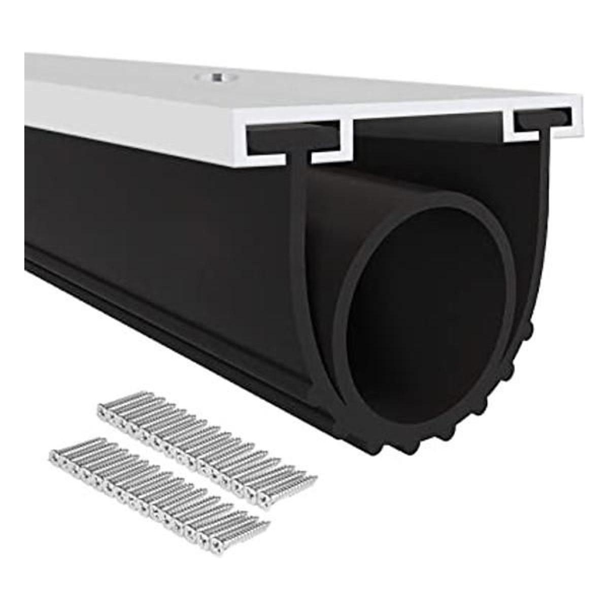 Kit de goma para puerta de garaje con base de retención de