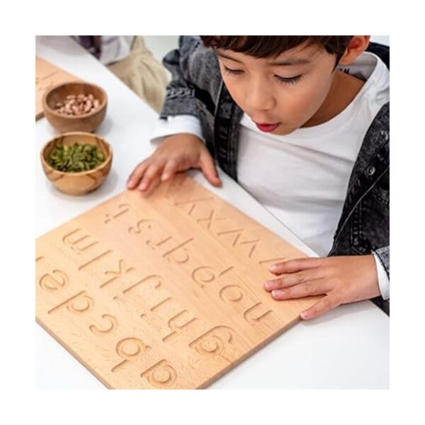 BLUE GINKGO Tablero de rastreo de letras Montessori de_2