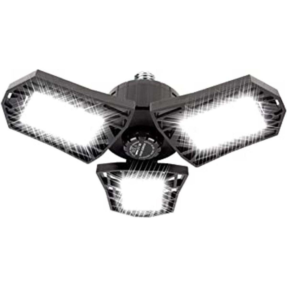 Deformable LED Garage Light 6000 Lumen 6500K Daylight