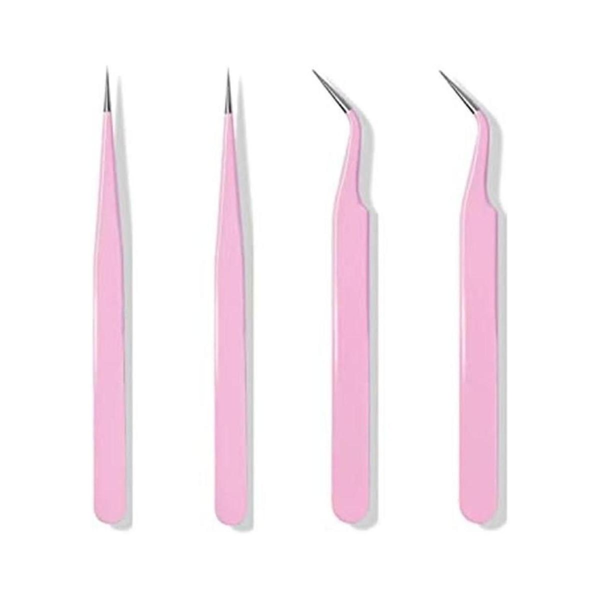 Juego de 4 pinzas de precisión herramientas de pintura de