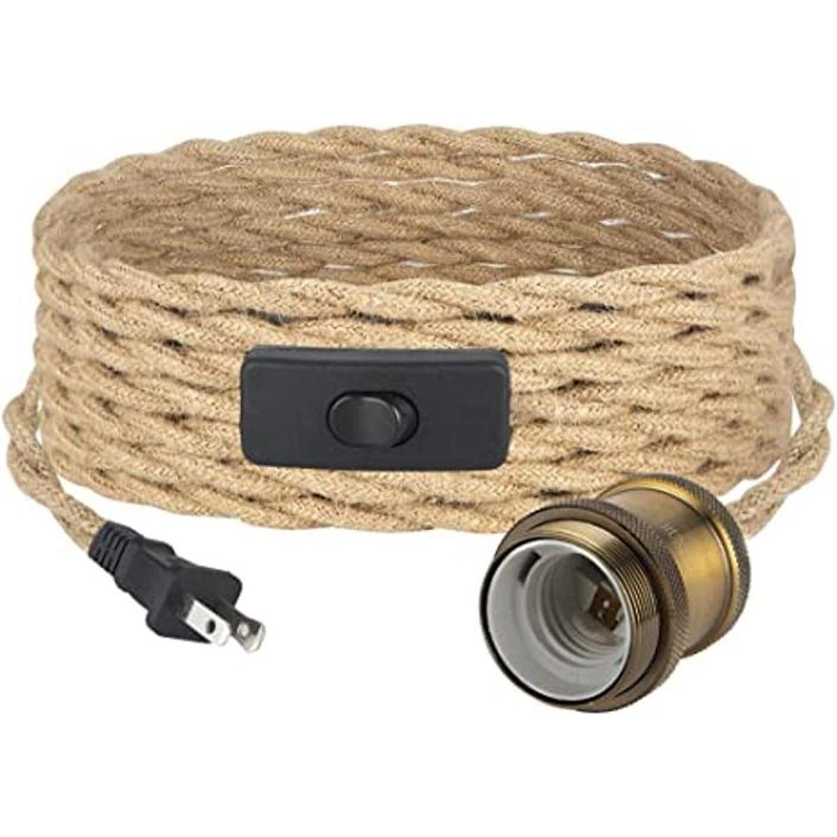Cable de luz colgante industrial de 16.4 pies kit de luz