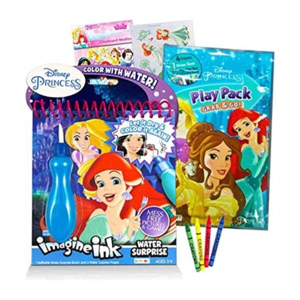 Juego de pintura de princesa Disney con agua para niñas y_1