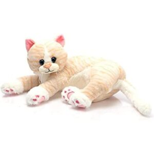 Peluche de gato de HollyHOME con diseño de gato a rayas_1