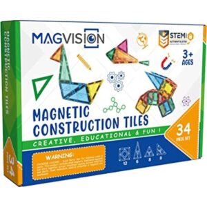 MagVision Azulejos magnéticos 3D juego de 34 bloques de_1