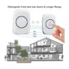 Timbre inalámbrico kit de timbre de puerta impermeable_2
