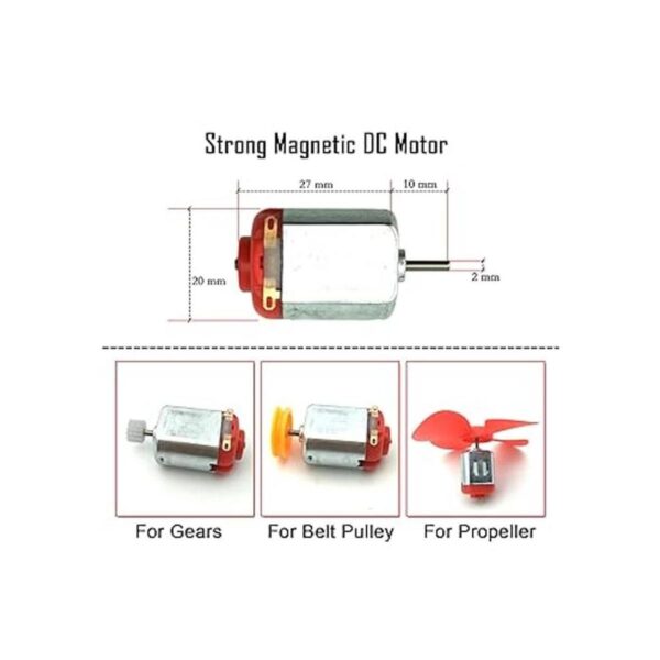 Juego de 6 motores CC mini motor eléctrico de 3 V 12 V