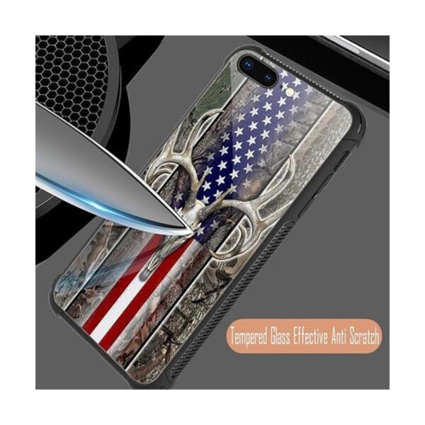 Funda para iPhone SE 2022 diseño de calavera de ciervo de_3