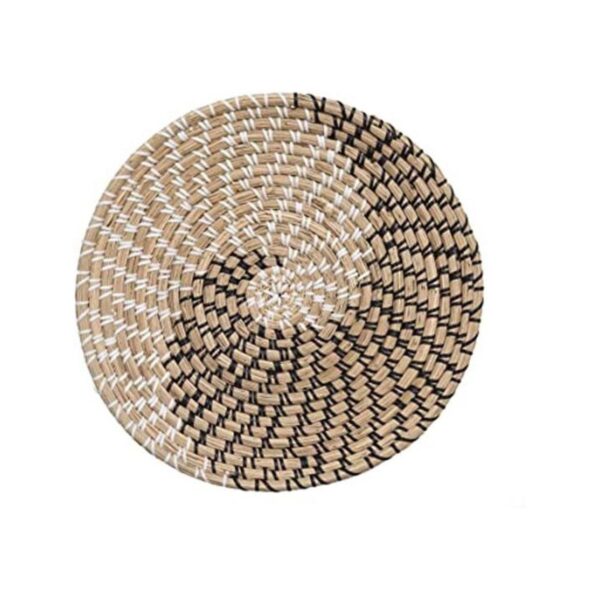 Cesta de pared tejida cesta tejida de hierba marina