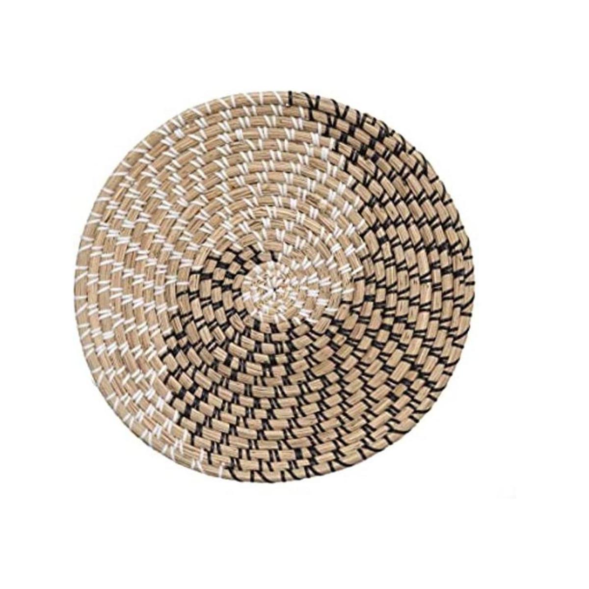 Cesta de pared tejida cesta tejida de hierba marina