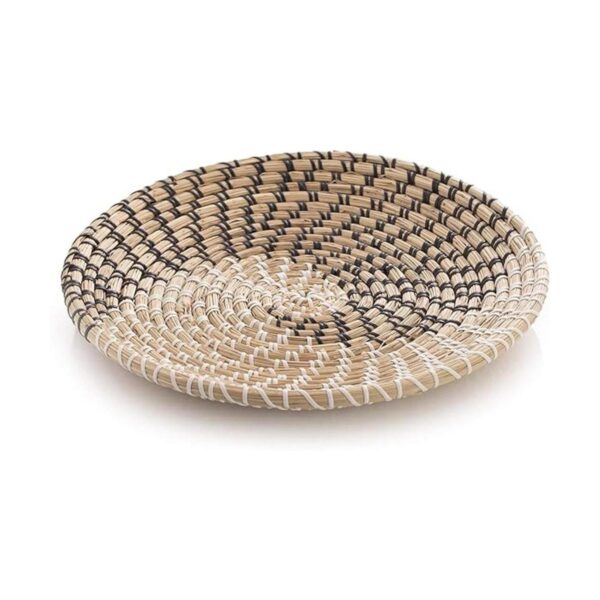 Cesta de pared tejida cesta tejida de hierba marina