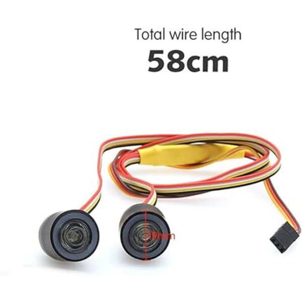 OGRC Kit de luces LED RC para faros delanteros ojos de_5