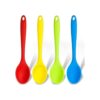 4 cucharas pequeñas de silicona multicolor antiadherentes