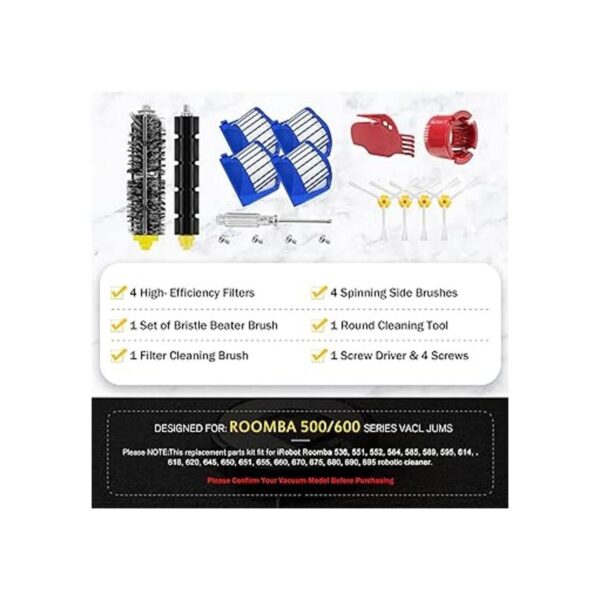 REPLACEMENTOR Paquete de 10 piezas de repuesto para iRobot_2