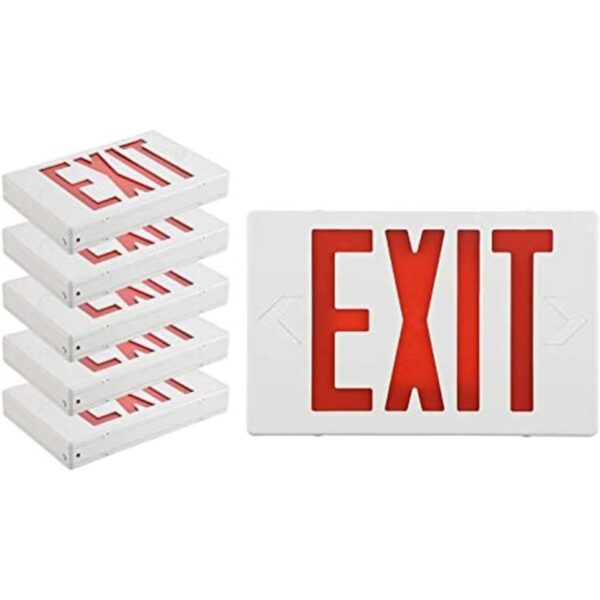 EXITLUX Paquete de 6 señales de salida LED rojas con_1