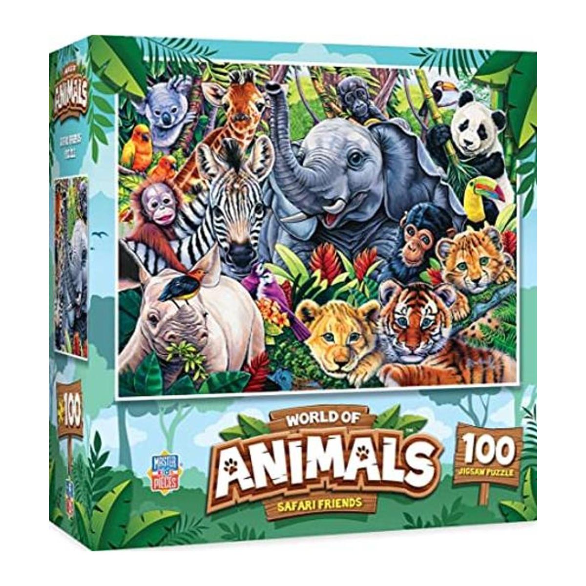 MasterPieces World of Animals Rompecabezas de 100 piezas