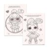Juego de libros para colorear y actividades de L O L Dolls_2