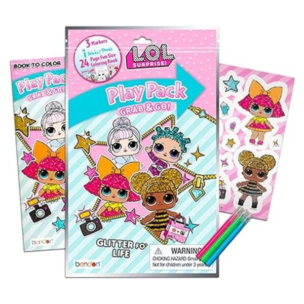 Juego de libros para colorear y actividades de L O L Dolls_4