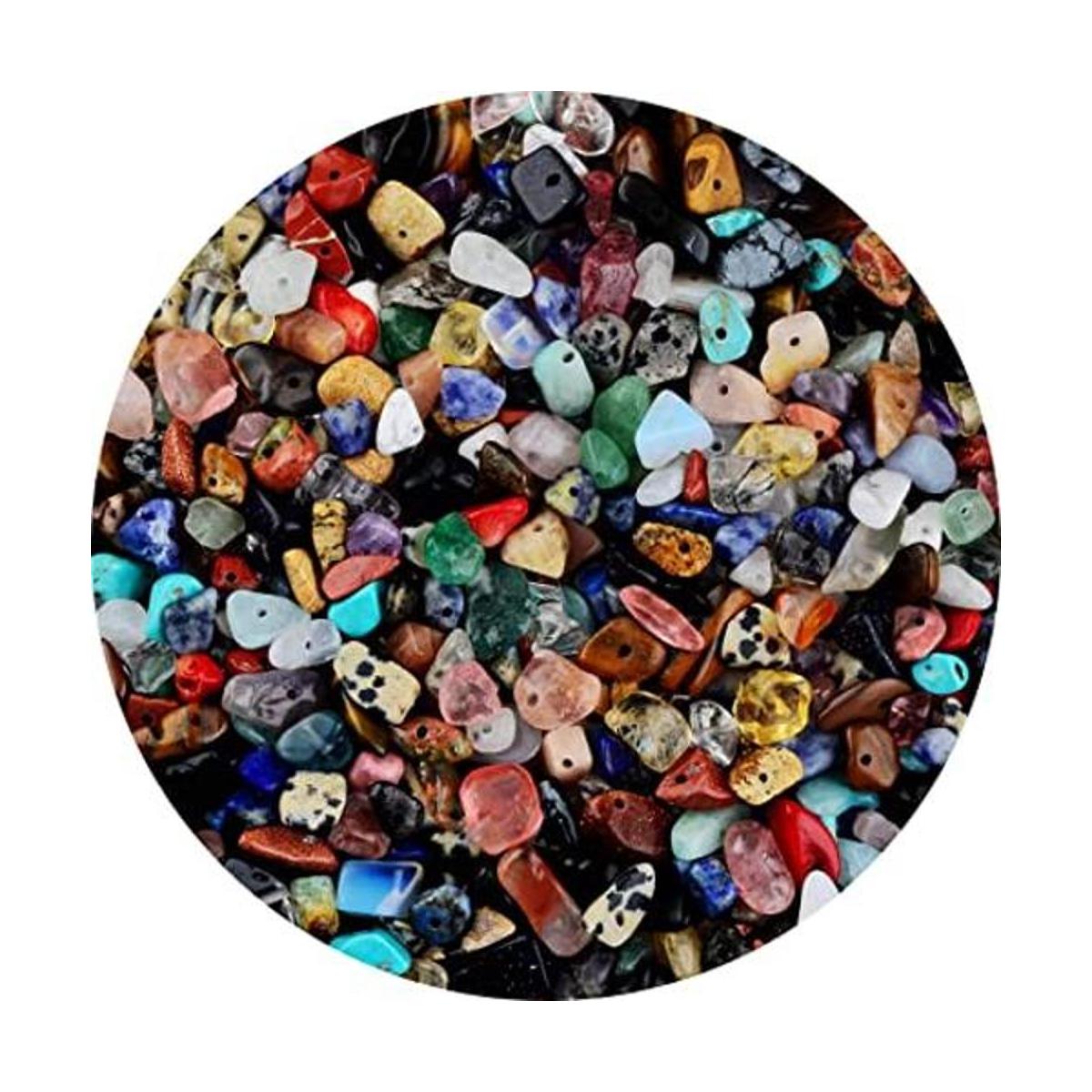 Cuentas de piedra viruta natural multicolor de 5 a 0.315