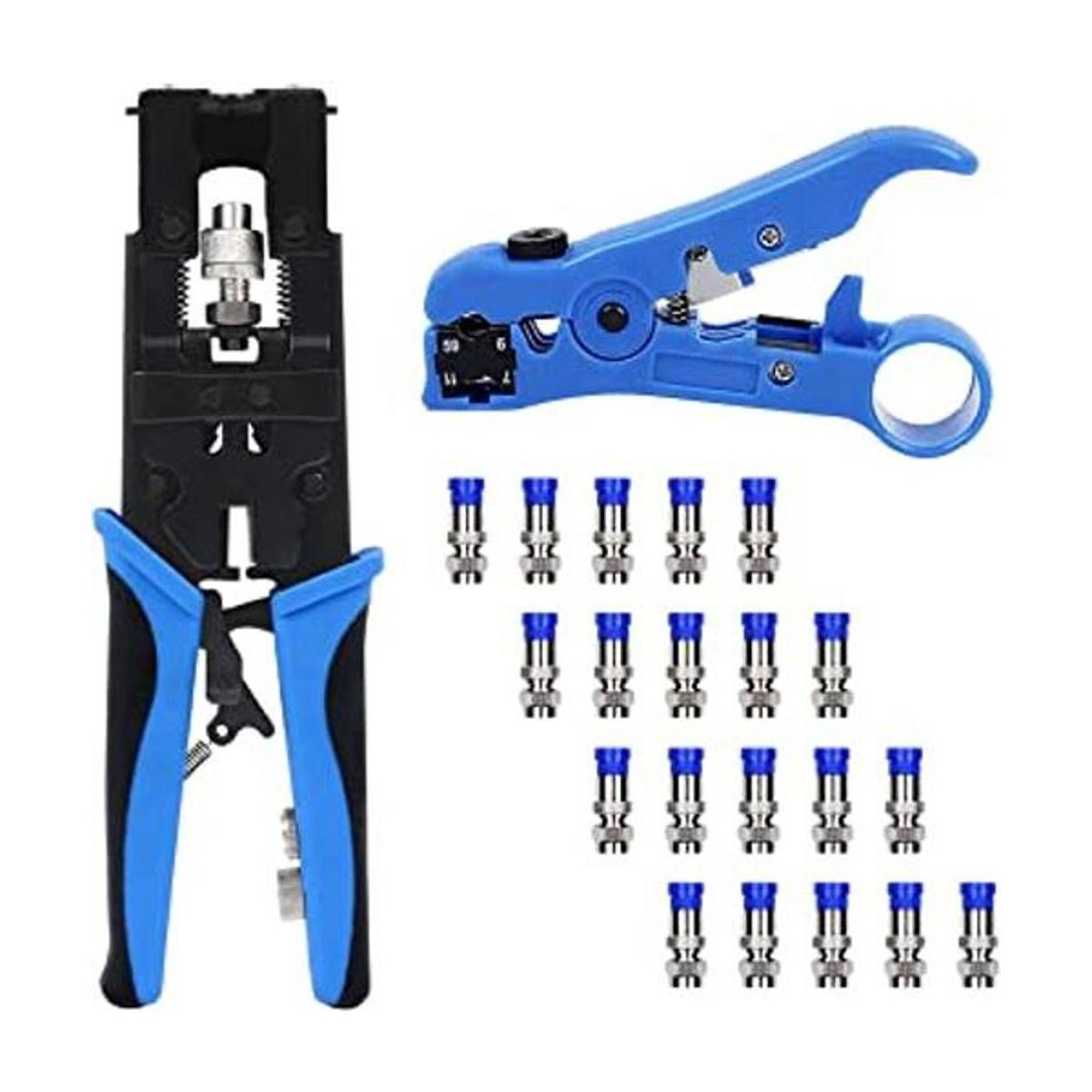 Delgada Kit de engarzadora de conectores de compresión