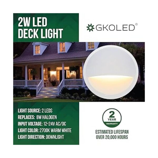 GKOLED Luz de cubierta de paisaje iluminación de patio_2