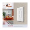 ENERLITES Interruptor decorativo de doble paleta tipo