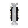ENERLITES Interruptor decorativo de doble paleta tipo