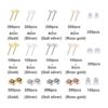 BQTQ 2600 piezas de suministros para hacer aretes con
