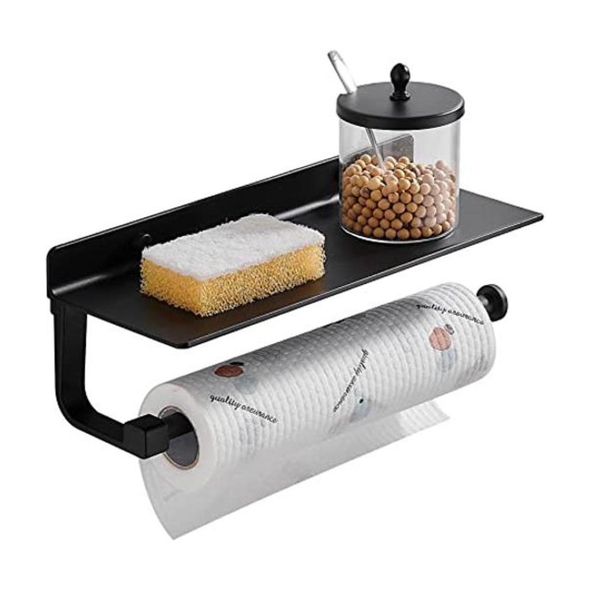 Danpoo Black Paper Towel Holder Wall Mount for Kitchen