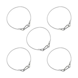 Lsqurel Paquete de 5 cables de seguridad de acero_1