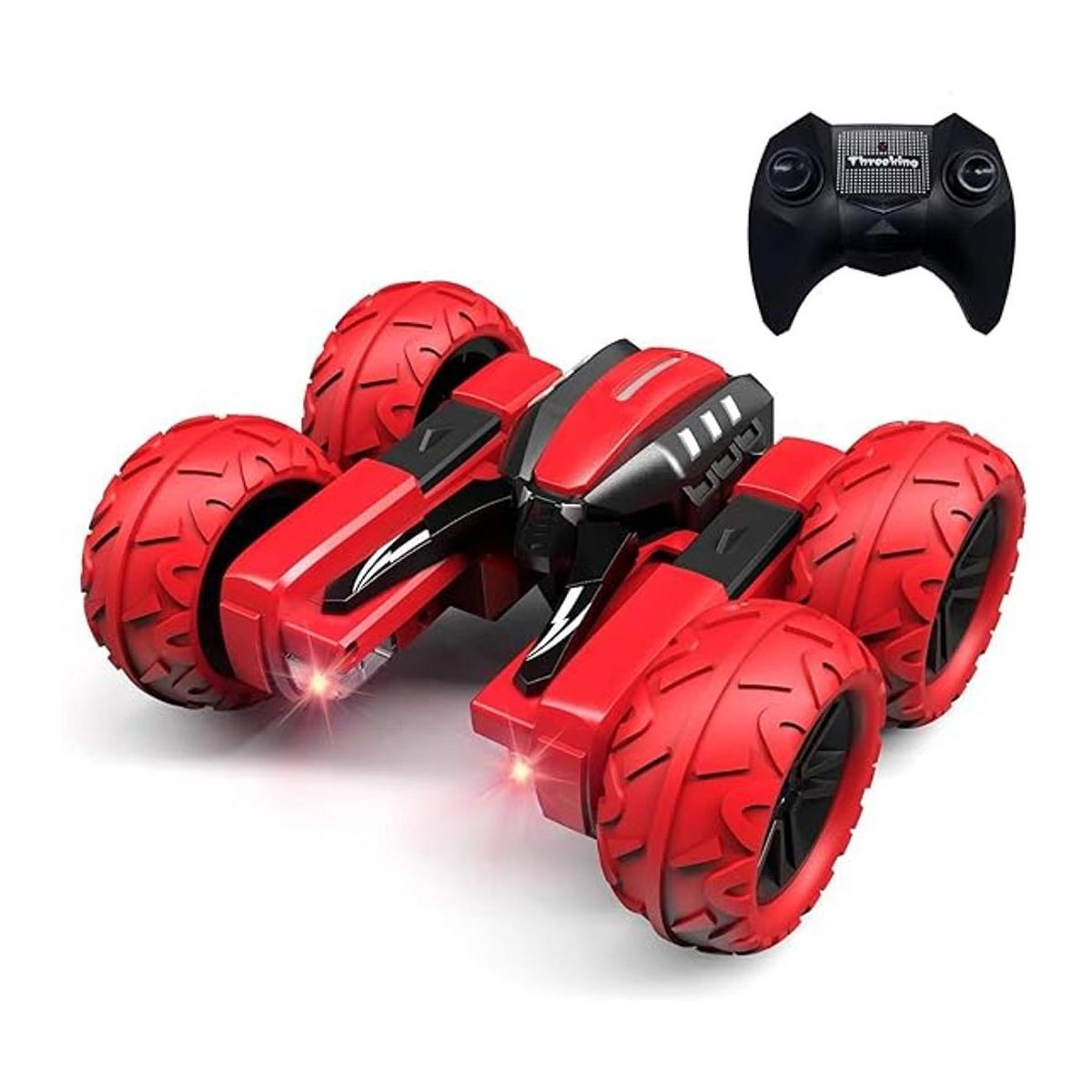 Threeking RC Cars Stunt Car Car Brazo oscilante de doble