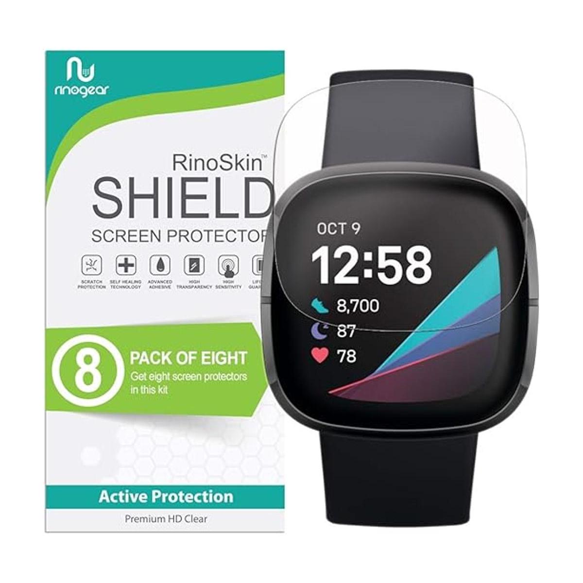 RinoGear Protector de pantalla para Fitbit Sense 2 o 1